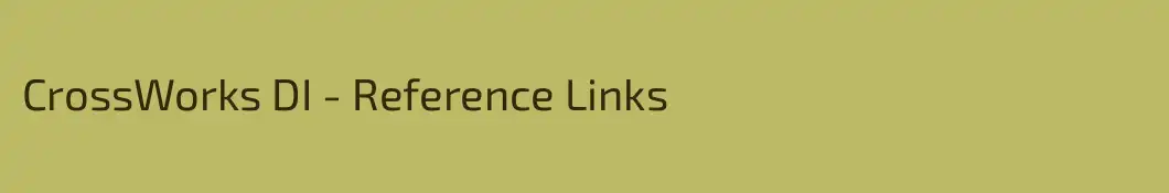 CrossWorks DI - Reference Links 